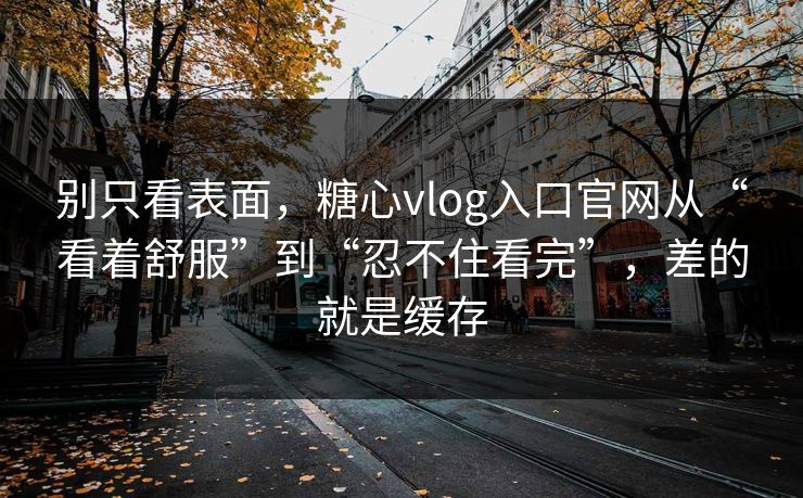 别只看表面,糖心vlog入口官网从“看着舒服”到“忍不住看完”,差的就是缓存 第1张 别只看表面,糖心vlog入口官网从“看着舒服”到“忍不住看完”,差的就是缓存 第1张