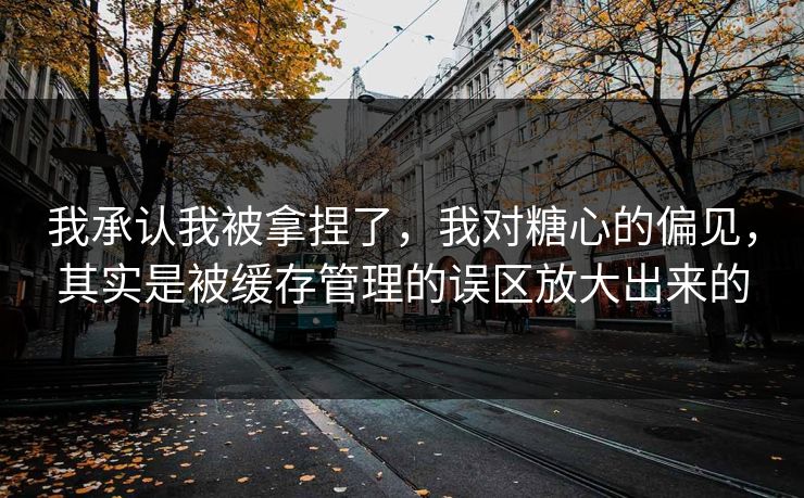 我承认我被拿捏了，我对糖心的偏见，其实是被缓存管理的误区放大出来的